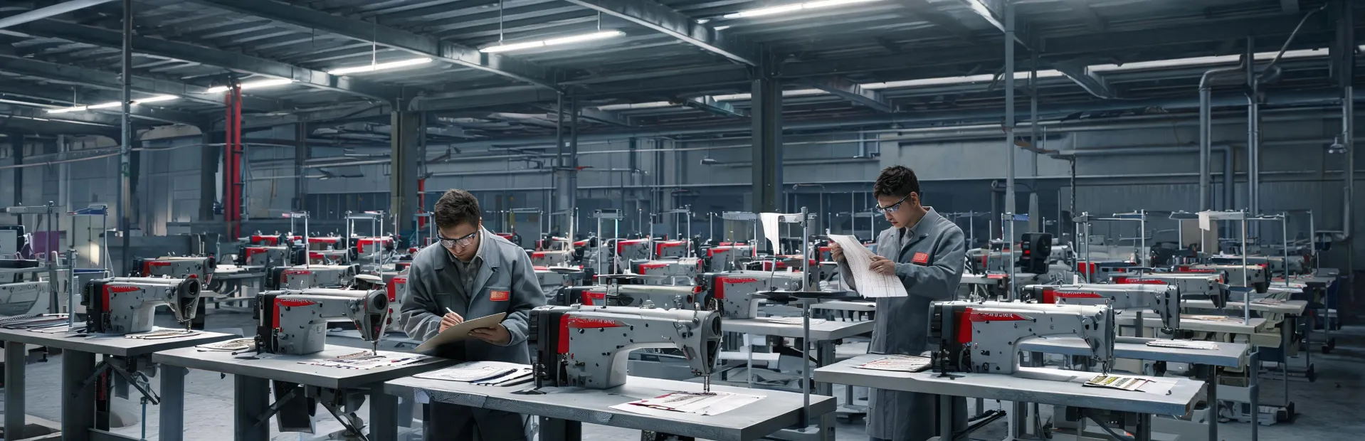 JUKI industrial sewing engineering floor