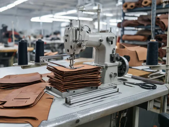 Bags and leather sewing