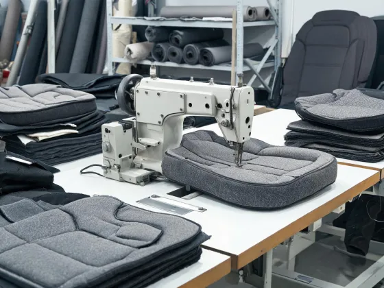 Automotive upholstery sewing
